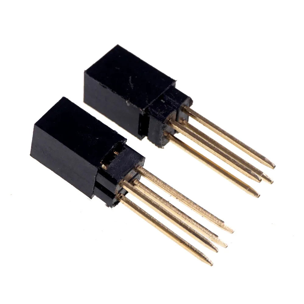 100 Pcs 2.54 MM 4 Pin Female Stacking Header Connector Dual Row 2x2 Position For Raspberry Pi 2 Mode B& B+ PC104