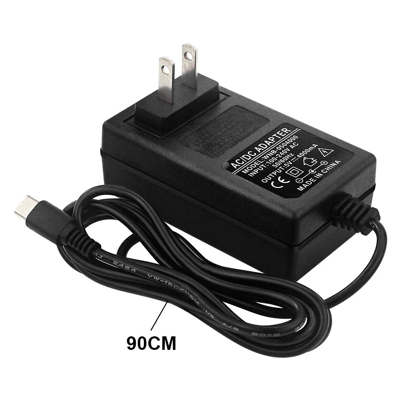 5V 4A  Raspberry Pi 4 Power Supply Type C AC DC Adapter Input 100-240V EU US UK AU Applicable for Orange Pi 5 / 4 LTS / 3 LTS
