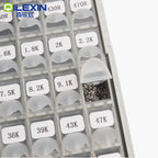 SMD Resistor Box 1% 0402 0603 0805 1206 Resistor Assortment Kit component 128 Values 0R-1M sample boxes