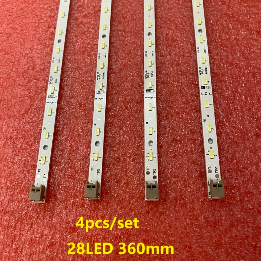 4pcs/set 28LED 360mm LED Backlight For E129741 32PFL6606H/60 32HFL5573D GT0326-1 GT0326-2 GT0326-4 Sharp Screen LK315D3LA63