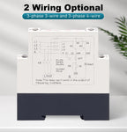 Ginri JVRD-P01 Three phase voltage monitoring relay switchable 8 level rated voltage 220-460V over&under voltage protector