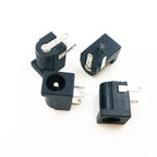10Pcs/Lot DC-005 PCB Mount 5.5 X 2.1/2.5 mm Female DC Power Jack Plug Socket Connector DC005 Black 5.5*2.1/2.5MM