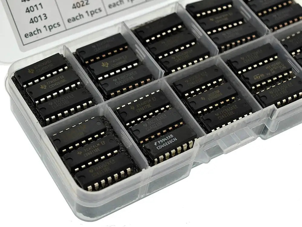 30 Types CD40XX DIP  4000 Series CMOS Logic IC Assortment Kit.