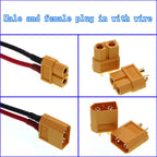 1pcs 10cm 20cm 30cm XT60 Conversion Cables High Current Male to Female Plug Extension Cable Lead Silicone Wire Connector 12AWG