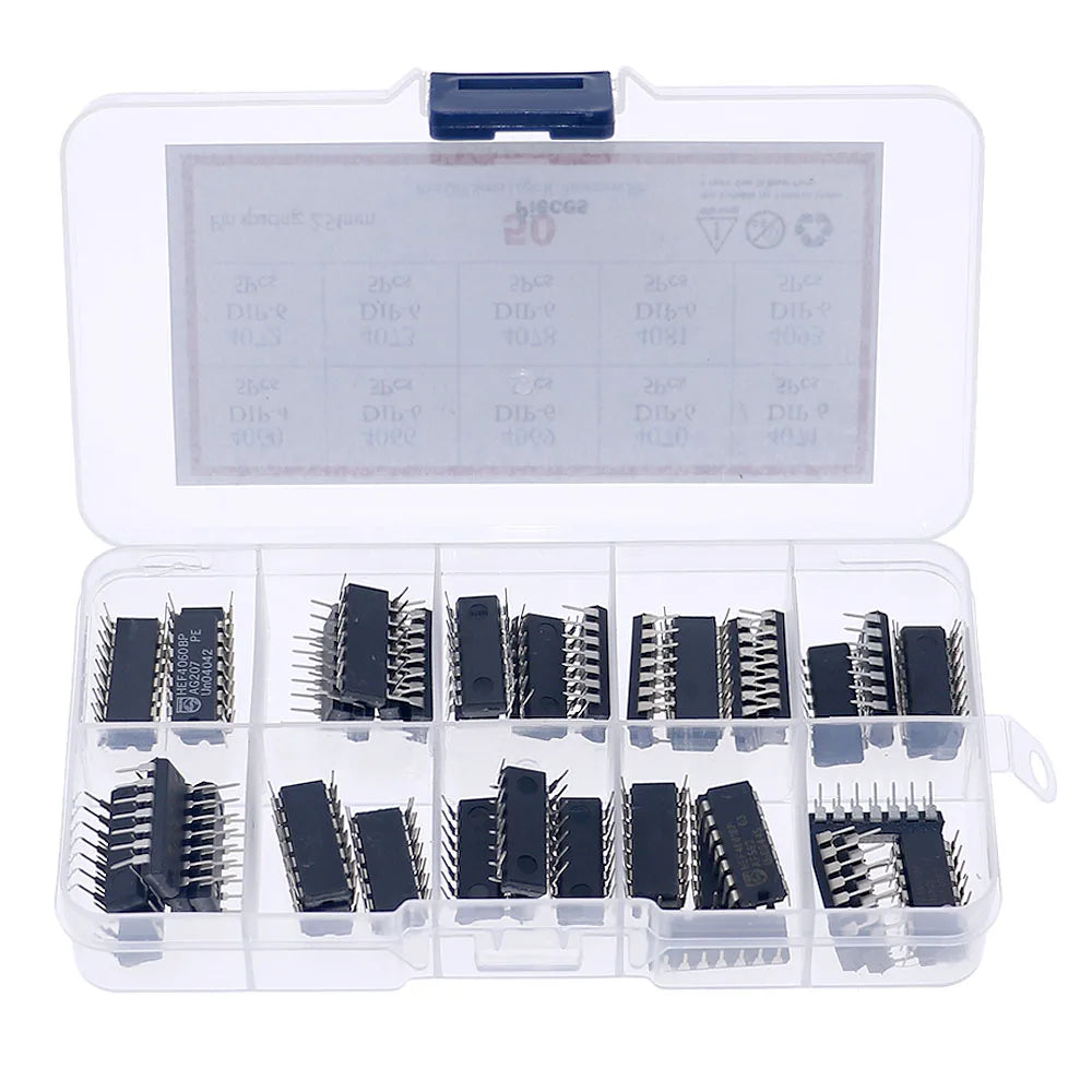 HEF/HCF/CD40XX DIP 4000 Series CMOS Logic IC Assortment Kit 4001 4011 4013 4028 4040 4060 4066 4071 4081 4511 4521 4541 40106