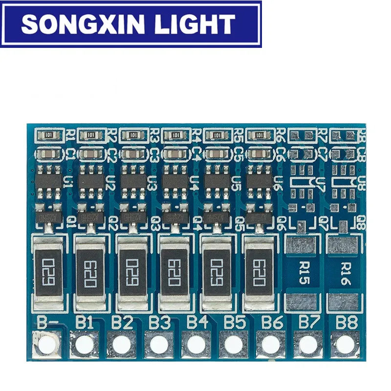 3S 4S 5S 6S 7S 8S 21V 4.2v Li-ion Balancer 18650 Balncing Full Charge Battery Balance Function Protection Board