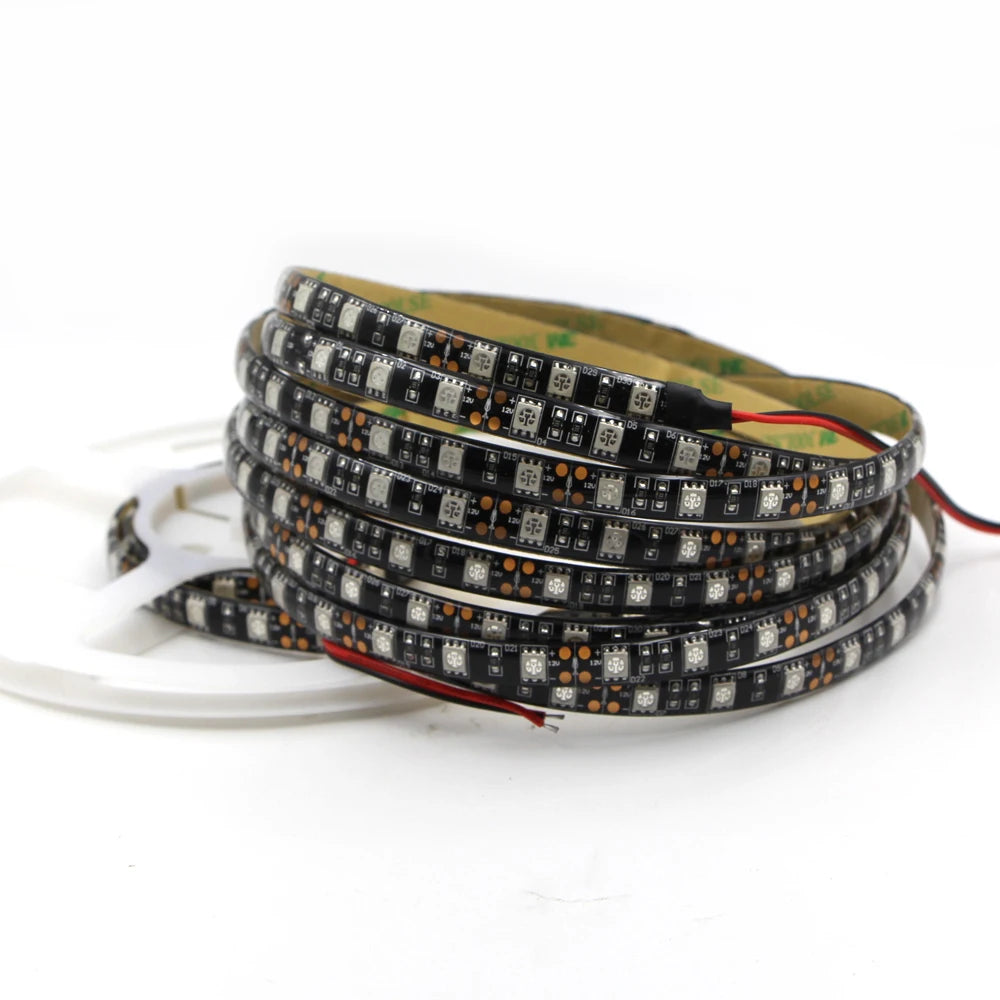 led strip lights decoration for wall bedroom True Orange no Amber Yellow 3528 5050 SMD 12V Car Tail Lamp Stop Light Indicator