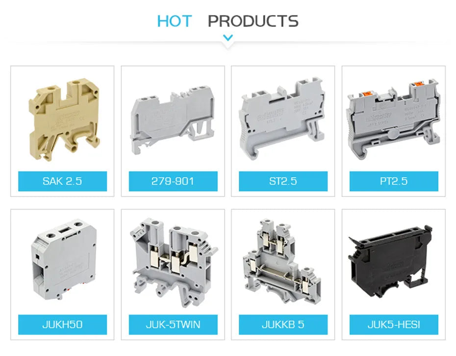 PT16-PE Ground Modular Din Rail Terminal Block, 16mm² Electric Cable Wire Connector, Earthing Push-in Terminals PT 16-PE