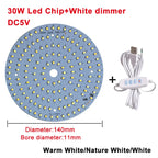 DC5V Dimmable LED Chips 5730 SMD LED Lamp 5W 6W 10W LED Light Beads White Warm White DIY Light Adjustable LED Bulb USB Dimmer