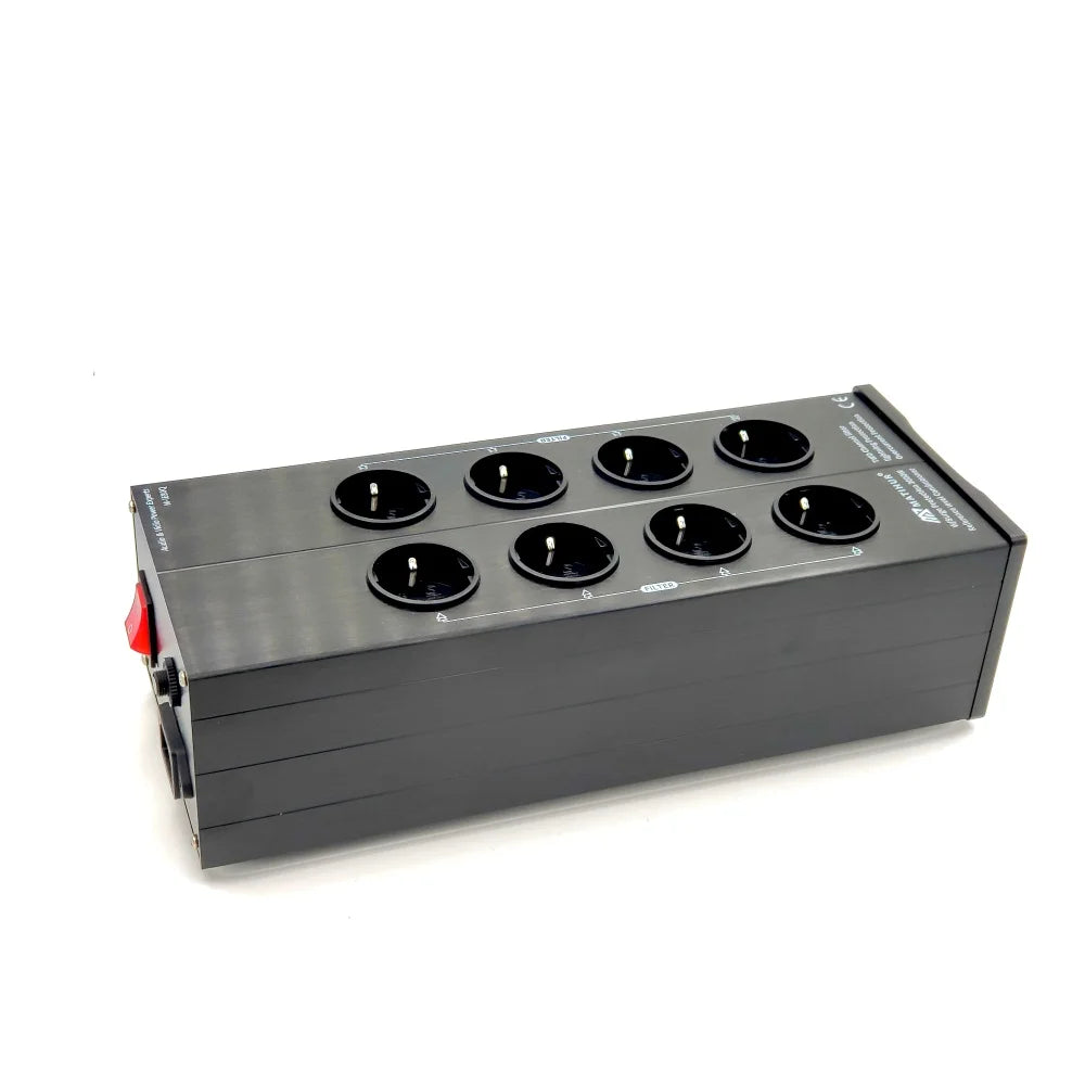 hifi MATIHUR M-TR80  Audio Noise AC Power Filter Power Conditioner Power Purifier Surge Protection with EU Outlets Power Strip