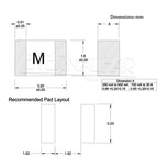 One-Time Positive Disconnect SMD Restore Fuse 1206 3216 10A Fast-Acting Ceramic Surface Mount Fuse 0501010.MR CC12H10A CC12H15A