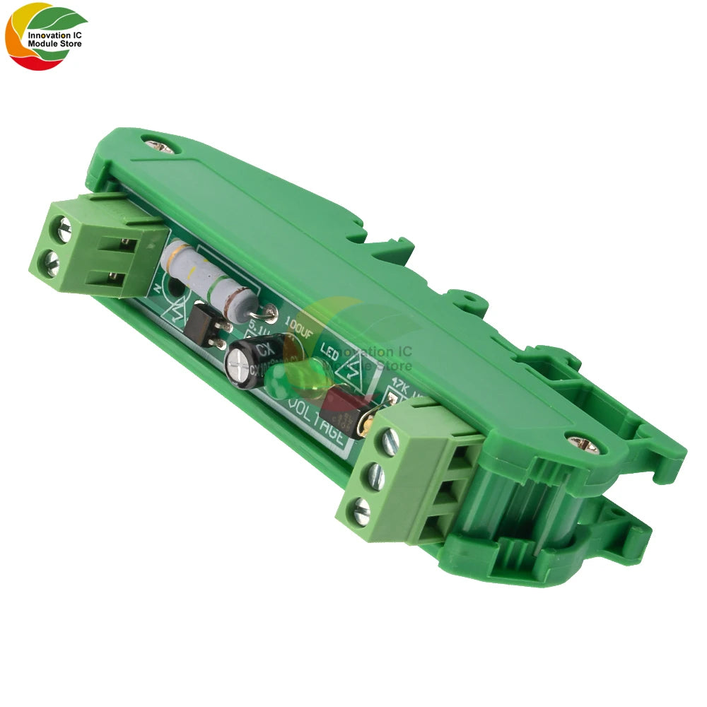 1-Bit AC 220V Optocoupler Isolation Module Voltage Sensing Board Adaptive 3-5V for PLC Isolamento Fotoaccoppiatore With Rail Die
