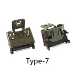 5/10Pcs 19Pin SMD HDMI Socket Vertical Right Angle HD Interface Surface Mount PCB Receptacle Connector for Repair