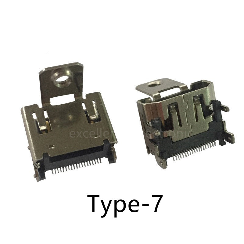 5/10Pcs 19Pin SMD HDMI Socket Vertical Right Angle HD Interface Surface Mount PCB Receptacle Connector for Repair