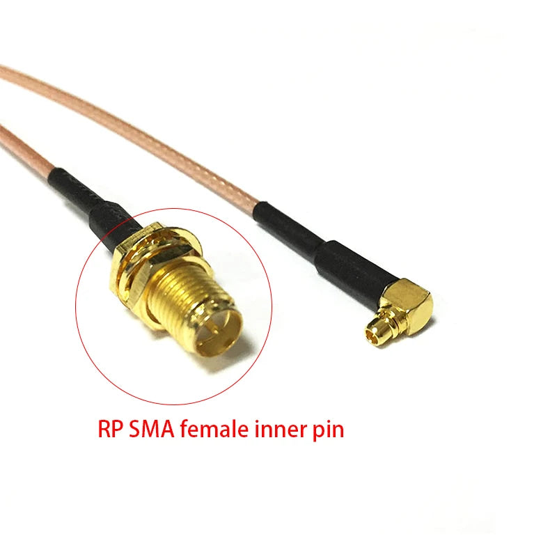 RP SMA Female Switch MMCX Male Right Angle Pigtail Cable RG316 RG174 RG178 15cm 6" Wholesale Fast Ship