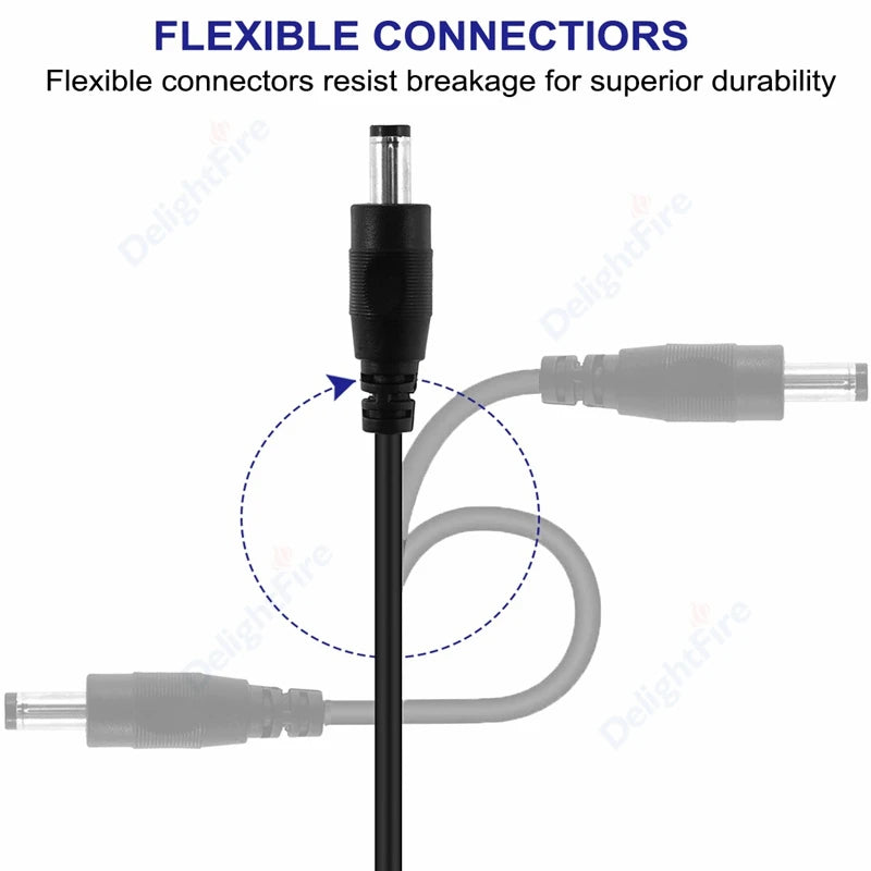 0.5-10m DC Power Cable 20 22AWG 5.5 2.1mm Male Female Plug DC Cable 12V Jack Extension Cord For CCTV Camera Connector Adapter