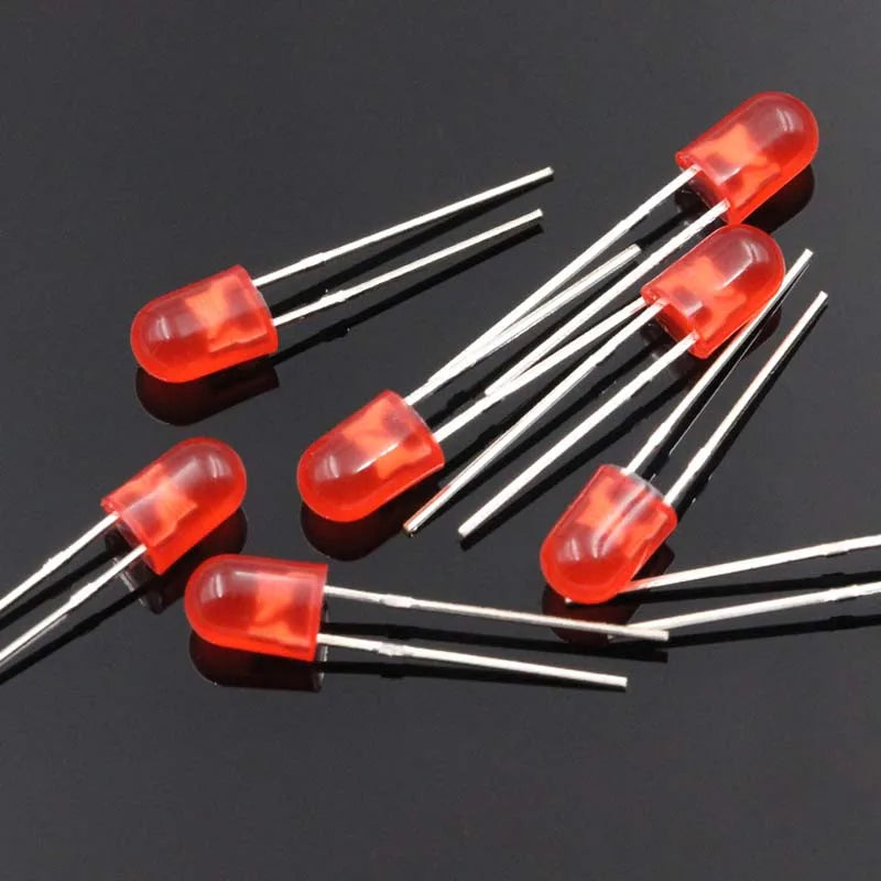 1000PCS 504 Oval With Color Short Leg Red Blue Green Light-Emitting Diode LED Lamp Bead