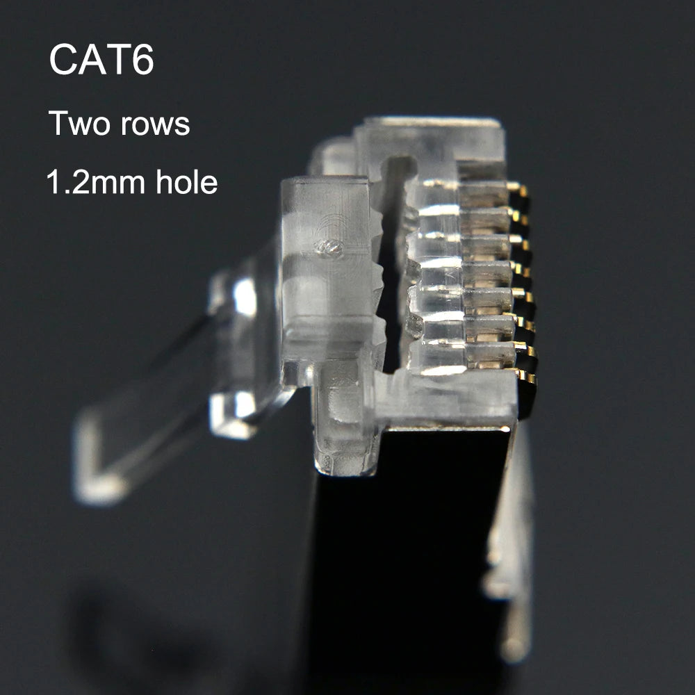 Xintylink RJ45 CAT6 Connector SFTP FTP STP Ethernet Cable Plug CAT5E CAT5 RG RJ 45 Network CAT 6 Metal Shielded Jack LAN 50U/6U