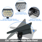 4pcs Solar Spotlight Outdoor Garden Wall Lamp for Tree Street Decor IP65 Waterproof LED Green Landscape Countyard Solar Light
