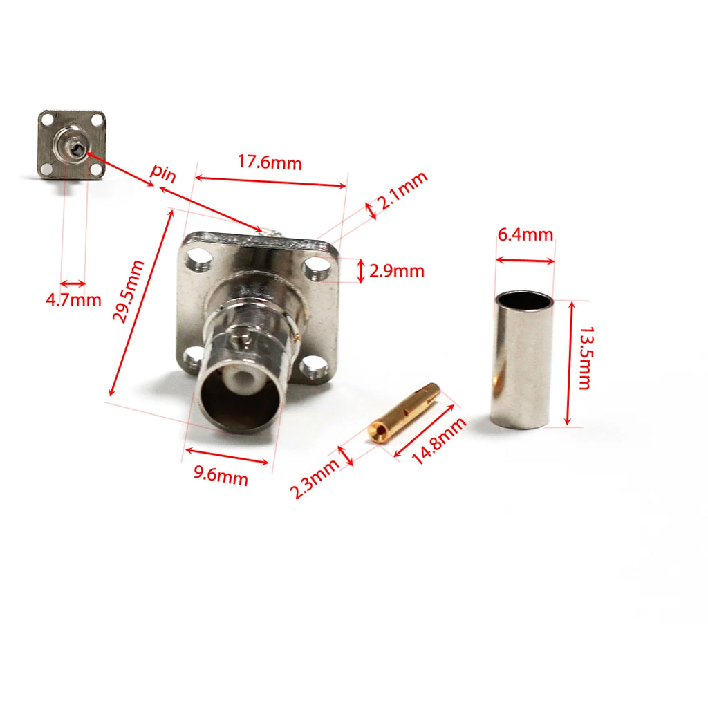 BNC Male Female RF Coax Connector Aapter for RG316 RG58 Cable Straight Right Angle Welding Terminal PCB Mount NEW Wholesale