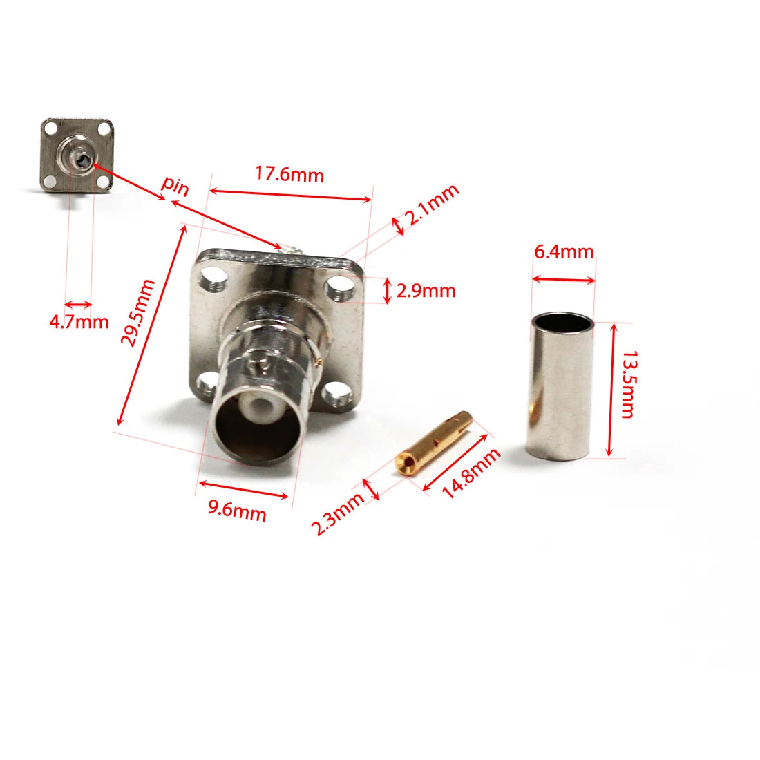 BNC Male Female RF Coax Connector Aapter for RG316 RG58 Cable Straight Right Angle Welding Terminal PCB Mount NEW Wholesale