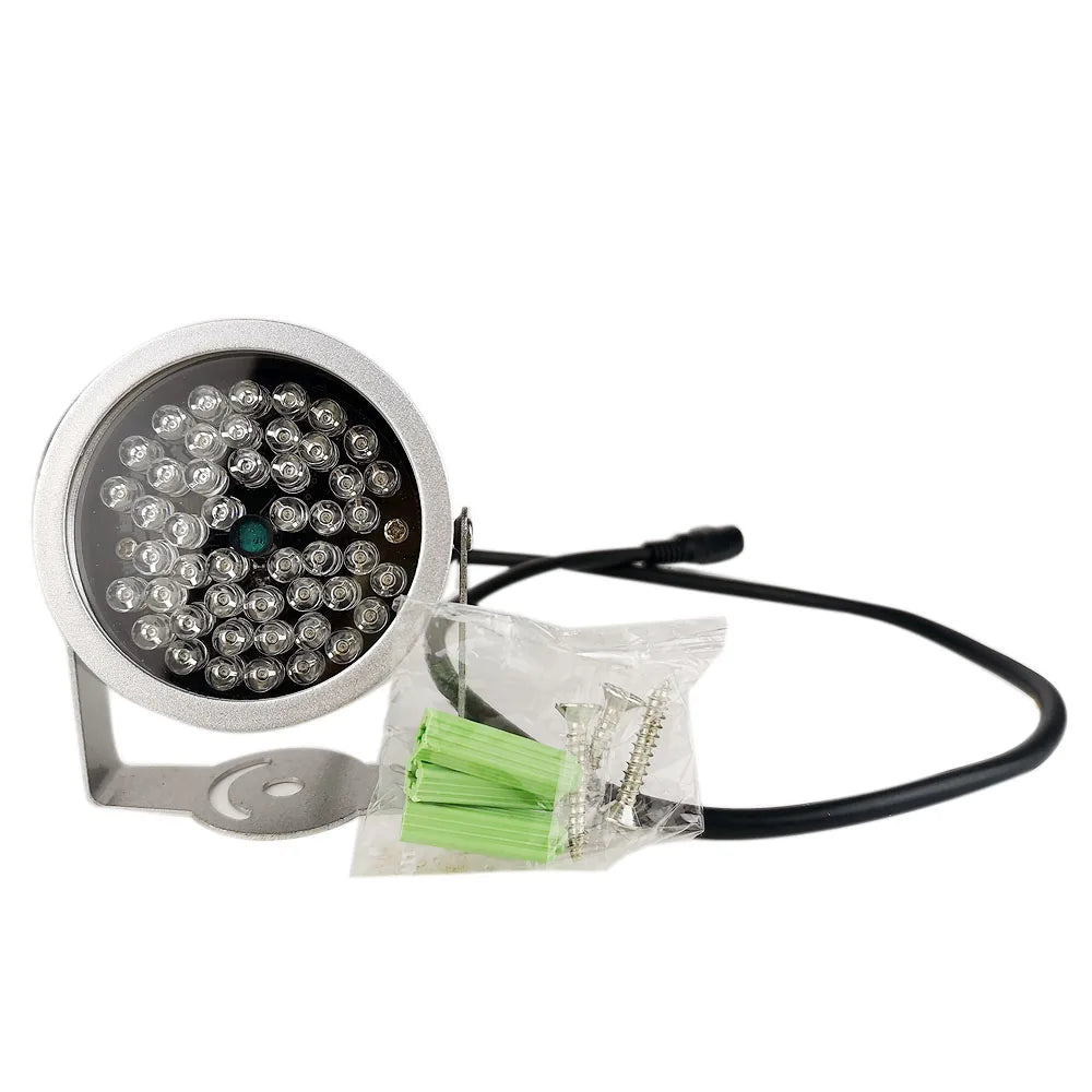 48 LED IR Illuminator Light Infrared Led Lamp 850nm Metal Waterproof Night Vision Lighting For CCTV Camera Fill Light With Screw