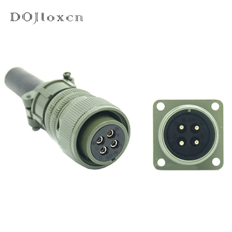 1 Set 4 Pin MS5015 Military Standard Aviation Electricity Plug MS3108A-18-10S/P MS3102A Straight Elbow Male Female Connector