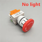 22mm LAY37-11ZS/LAY37-11ZSD Red Mushroom Head Emergency Stop Push Button Switch with Light Self-locking 10A/660V