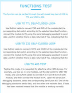 WitMotion USB-UART 6-In-1 Converter, Multifunctional USB-TTL/RS485/232, TTL-RS232/485,232-485)Serial Adapter, CH340/ CP2102 Chip