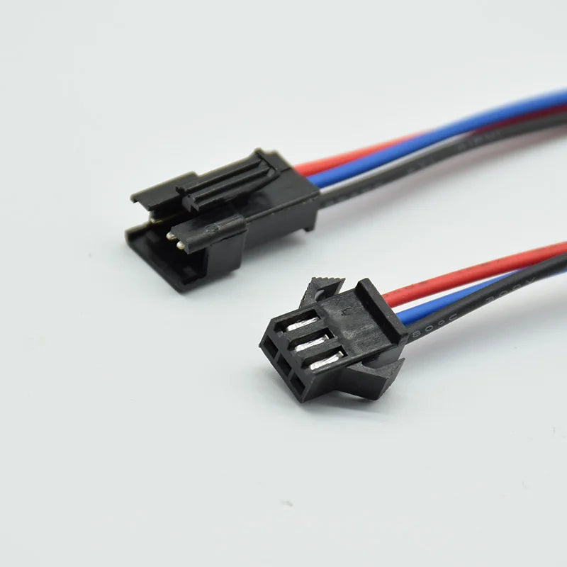 5pairs/10pcs 2pin 3pin 4pin  JST LED  Connectors 15cm Long Male and Female Connector for 3528 5050 WS2811 WS2812 LED Strip Tape