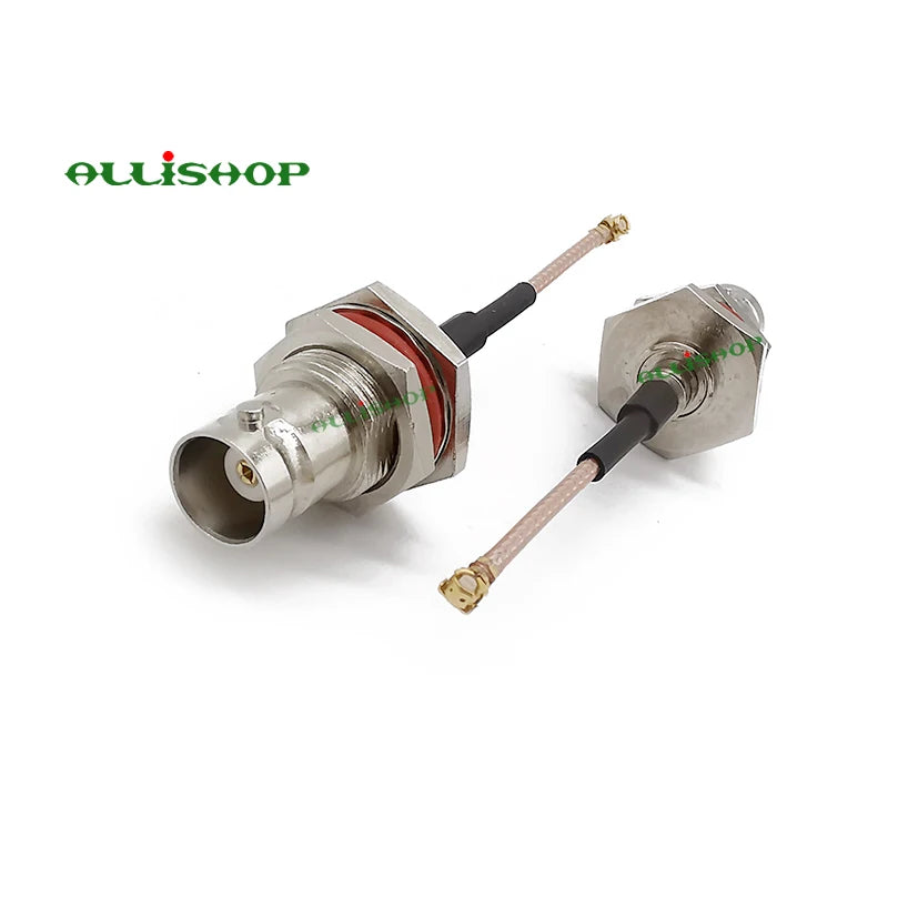 1Pcs BNC Female Jack Bulkhead to U.FL Female RF Coaxial Connector RG178 Cable Pigtail Adapter 5-50cm
