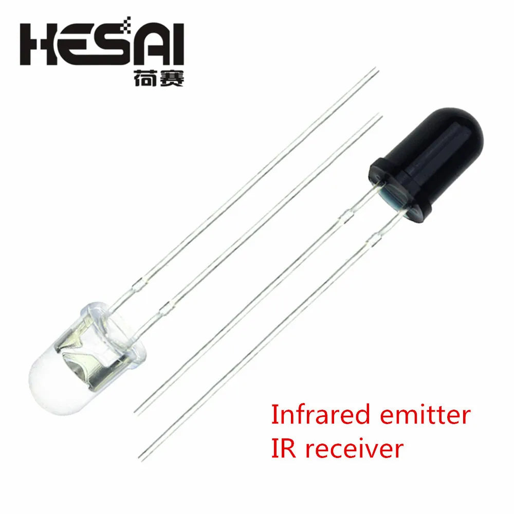 10/50/100 Pairs 5mm 3mm 940nm Infrared Emitter And Receiver Diode LED Pair 301A for Sensor Module