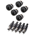 10PCS DC Power Connector pin 2.5x5.5mm Female Plug Jack + Male Plug Jack Socket Adapter PCB Mount DIY Adapter Connector 5.5x2.5