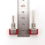 SH T80-T Series Flat Handle 6.35mm Panel Mount Mini Toggle Switch For RC Model Remote Controlller
