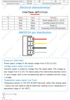 AM1011 Analog Temperature and Humidity Sensor Module Capacitive Voltage Signal Output DC 0-3V AM1011