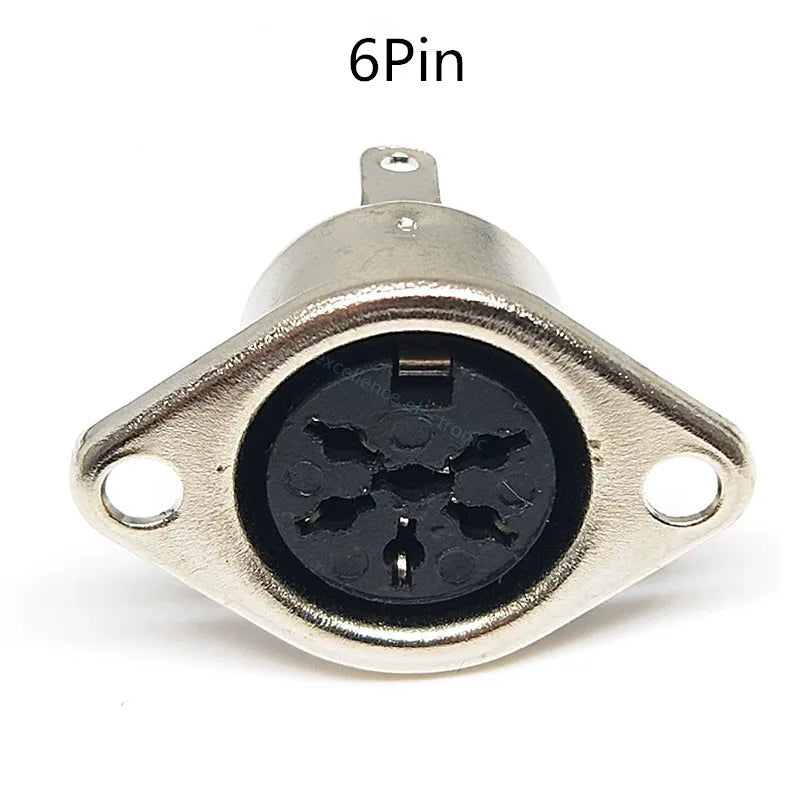 5/10Pcs Keyboard Socket DIN S Terminal Connector Female Jack Mount Adapter 3P 4P 5P 6P 7P 8P Computer MIDI Cable Solder Adapter