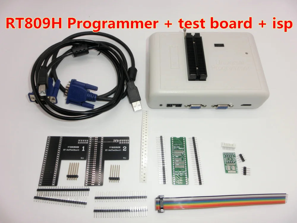 Newest Software ORIGINAL RT809H RT809HSE  EMMC-Nand FLASH Extremely fast universal Programmer TSOP56 TSOP48  BGA63