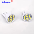 500pcs 5500k White T10 8 Smd 3014 LED 8smd 8led 194 168 192 W5W Wedge Led Reading Lamp Interior Lights DC 12V