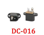 100Pcs DC005 5.5x2.1mm DC Power Supply Jack Socket Female Mount Connector DC-005 2.1mm X 5.5mm Black Barrel-Type PCB Holder