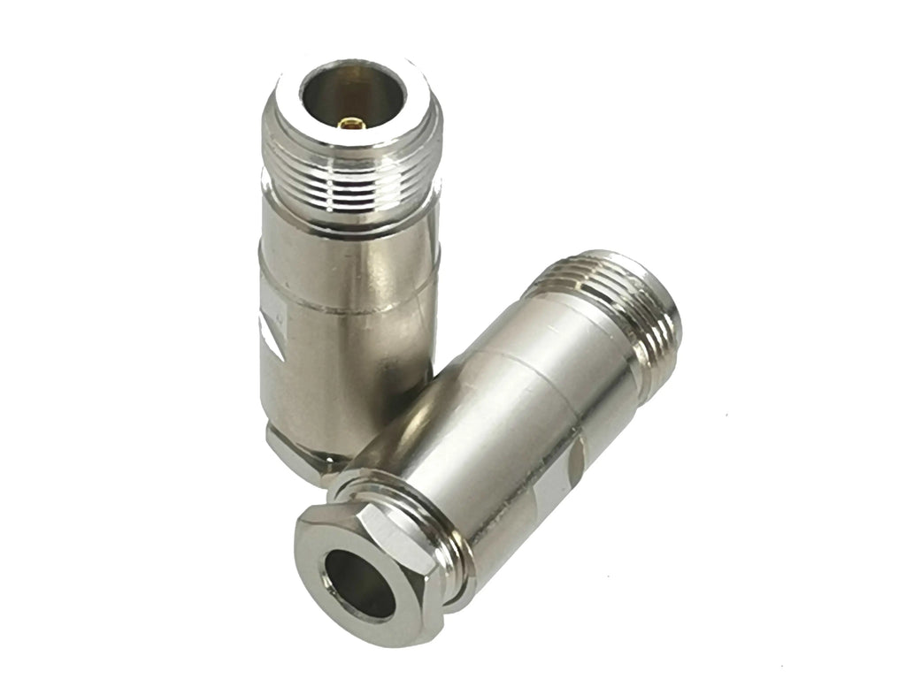 1Pcs Connector N Type Clamp For RG58 RG142 / RG8X LMR240 / RG5 RG6 / RG8 LMR400 RF Coaxial Male plug & Female jack