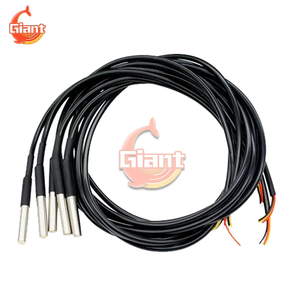 PH4502C Liquid PH Value Detection Detect Sensor Module Monitoring Control Test Module + BNC PH Electrode Probe + DS18B20 Cable