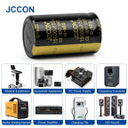 2Pcs JCCON Audio Electrolytic Capacitor 50V 4700UF 6800UF 10000UF 15000UF 22000UF For Hifi Amplifier High Frequency Low ESR