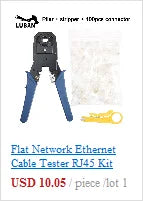 Network Ethernet Cable Tester RJ45 Kit Crimper Crimping Tool Punch Down RJ11 Cat5 Cat6 Wire Line Detector 8P8C