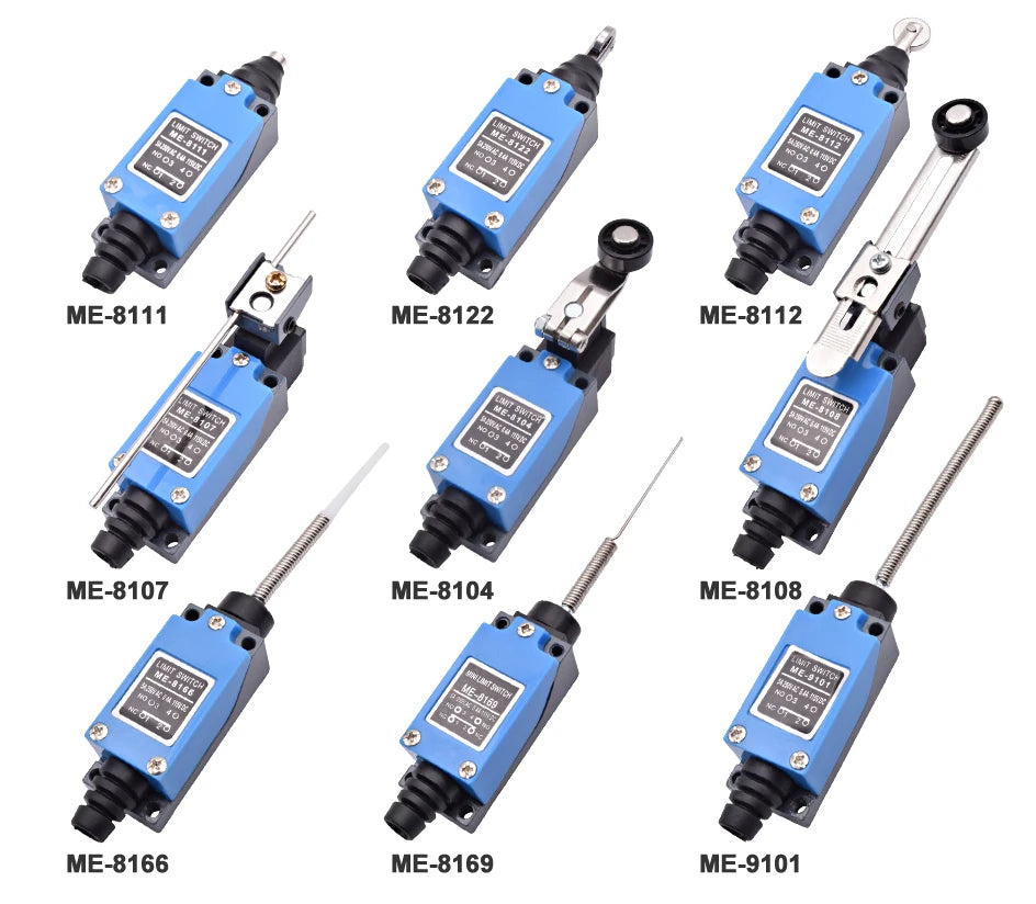 ME 8104 8108 8111 8122 9101 CNC Micro Momentary Limit Switch 5A/220V Rotary Roller Lever Sealed Industrial Machine Limit Switch