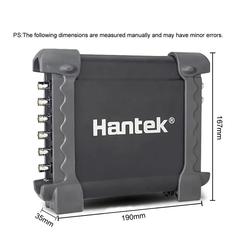 Hantek 1008C Automotive Oscilloscope with Passive Attenuator HT201 HT25 Auto PC Storage USB 8 Channels Programmable Generator