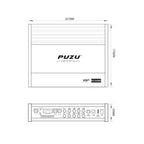 PUZU PZ-X4800S  6core 32bit 8CH with power Car Audio DSP Digital signal processor built in amplifier 8X150W support BT5.0 OPT