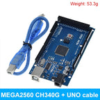 TZT Mega2560 ATMEGA16U2 / Pro Mini MEGA 2560 Mega+WiFi R3 ATmega2560 CH340G For Arduino Mega R3 Development Board ESP8266