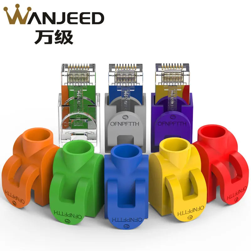 30/50/100PCS RJ45 Connector Boots CAT5E/CAT6/CAT6A Network Ethernet plug caps