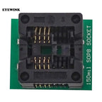 CH341A 24 25 Series EEPROM Flash BIOS USB Programmer Module + SOIC8 SOP8 Test Clip + 1.8V adapter + SOIC8 adapter DIY KIT
