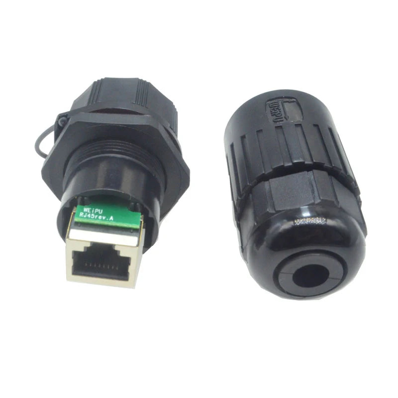 Original Weipu RJ45 Network Connector IP67 Waterproof Male Plug RJ45F6 Female Socket RJ45F71RA Elbow RJ45F71 Straight Socket
